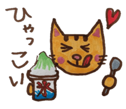 cute cat speaks Japanese local dialect sticker #5801751