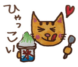 cute cat speaks Japanese local dialect sticker #5801751