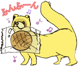 Nuisance cute weasel-chan sticker #5801889