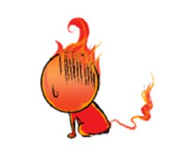 a fire cat sticker #5802175