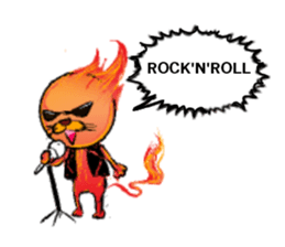 a fire cat sticker #5802176