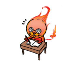 a fire cat sticker #5802199