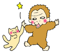 Monkeys and cats sticker #5802418