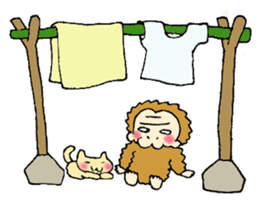 Monkeys and cats sticker #5802435