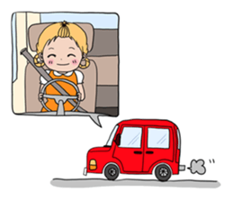 I love to eat! ! Girl sticker #5802569