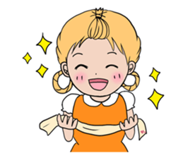 I love to eat! ! Girl sticker #5802576