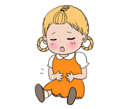 I love to eat! ! Girl sticker #5802580