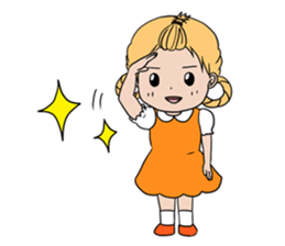 I love to eat! ! Girl sticker #5802598