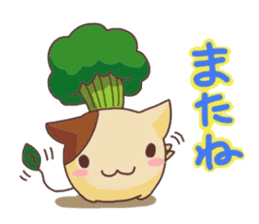 This cat loves broccolis sticker #5802691
