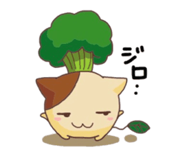 This cat loves broccolis sticker #5802696