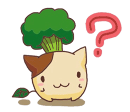 This cat loves broccolis sticker #5802704
