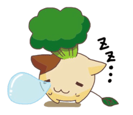This cat loves broccolis sticker #5802708