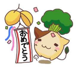 This cat loves broccolis sticker #5802716