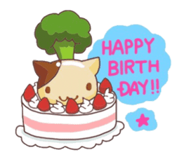 This cat loves broccolis sticker #5802723