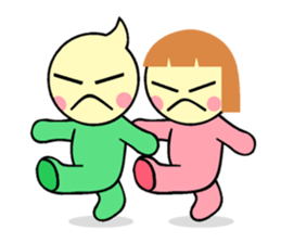 not cute is two people. sticker #5803684