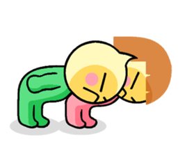 not cute is two people. sticker #5803699