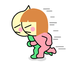 not cute is two people. sticker #5803703