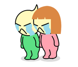 not cute is two people. sticker #5803708