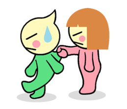 not cute is two people. sticker #5803713