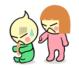 not cute is two people. sticker #5803720