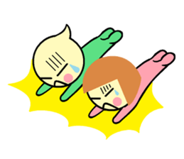 not cute is two people. sticker #5803721