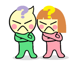 not cute is two people. sticker #5803723