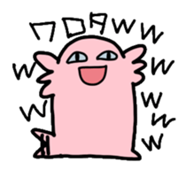 Ambystoma mexicanum pink sticker #5804123