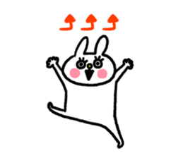 Eyelashes rabbit sticker #5804408