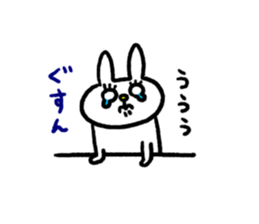 Eyelashes rabbit sticker #5804424