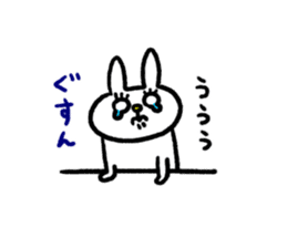 Eyelashes rabbit sticker #5804424