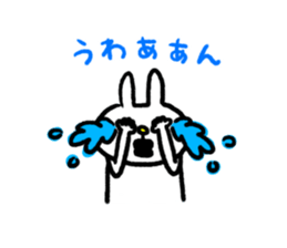 Eyelashes rabbit sticker #5804425