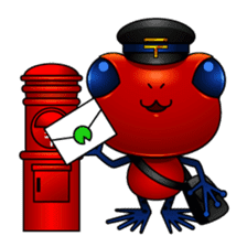 Motchiri frog sticker #5804784