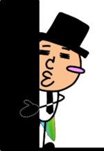 Sticker of a beautiful butterfly sticker #5805336