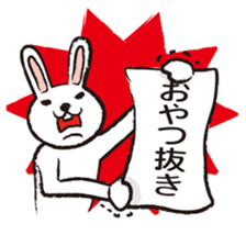 Very white rabbit sticker #5806580