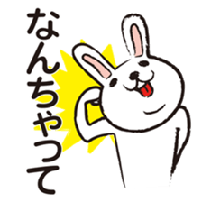 Very white rabbit sticker #5806586