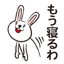 Very white rabbit sticker #5806588