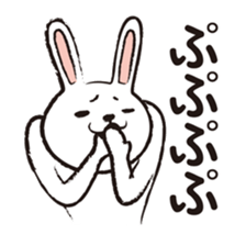 Very white rabbit sticker #5806596