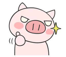 Puppy and piglet sticker #5806888