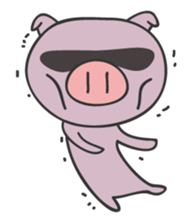 Puppy and piglet sticker #5806902