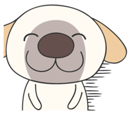 Puppy and piglet sticker #5806906