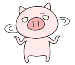 Puppy and piglet sticker #5806910