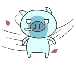 Puppy and piglet sticker #5806921