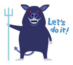 TONZO-kun(English Version) sticker #5807220