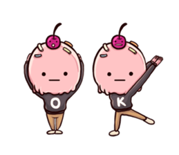 Five Crazy Ice Cream Cones (English) sticker #5807647