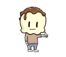 Five Crazy Ice Cream Cones (English) sticker #5807652