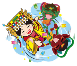 Lukang Q Mazu anytime paste sticker #5808213