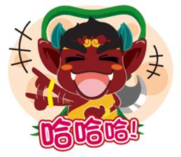Lukang Q Mazu anytime paste sticker #5808239