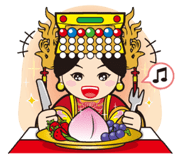 Lukang Q Mazu anytime paste sticker #5808243