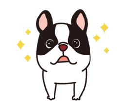 French Bulldog BOO (pied) sticker #5808493