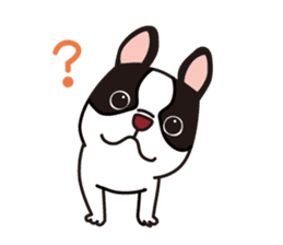 French Bulldog BOO (pied) sticker #5808497